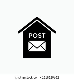 Post Office Icon. Correspondence Symbol - Vector Logo Template.