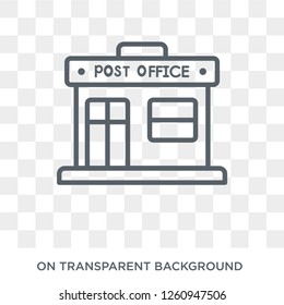 Post office icon. Post office design concept from Delivery and logistic collection. Simple element vector illustration on transparent background.