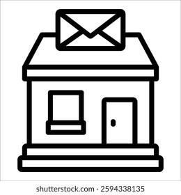 Post Office Icon Element For Design