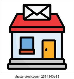 Post Office Icon Element For Design