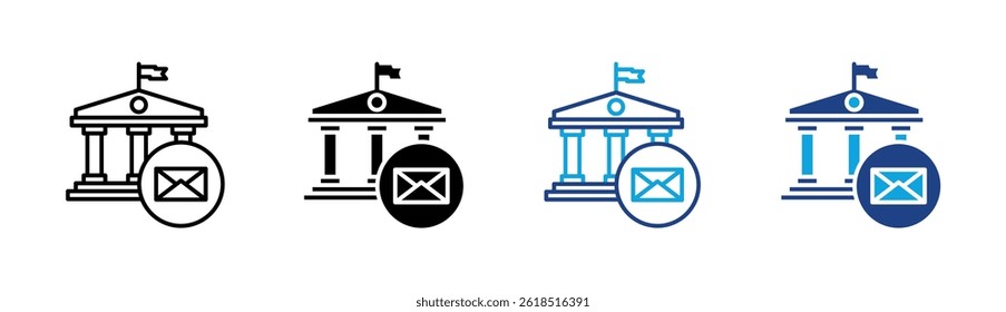 Post Office Icon Element For Design
