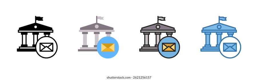 Post Office Icon Element For Design