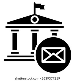 Post Office Icon Element For Design