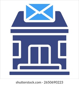 Elemento De Ícone De Post Office Para Design
