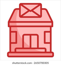 Elemento De Ícone De Post Office Para Design