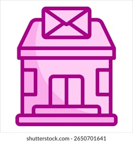 Elemento De Ícone De Post Office Para Design