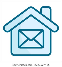 Elemento De Ícone De Post Office Para Design