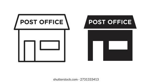 Post office icon on white background. Stock vector icon