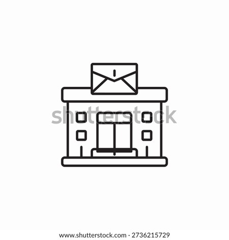 post office icon sign vector