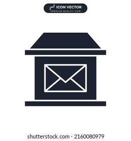 post office icon symbol template for graphic and web design collection logo vector illustration