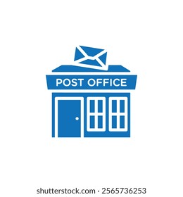 Post office icon Thin line illustration set