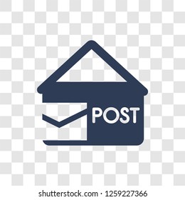 Post office icon. Trendy Post office logo concept on transparent background from Delivery and logistics collection