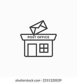Post office icon vector illustration. EPS10