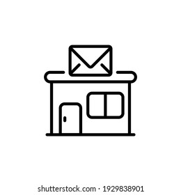 Post Office icon in vector. Logotype