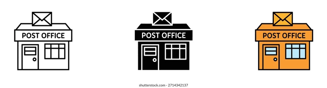 Post Office icon vector. Mail and Shipping Service symbol. vector illustration.