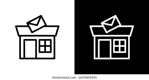 Post office icon Vector symbol in trendy flat style