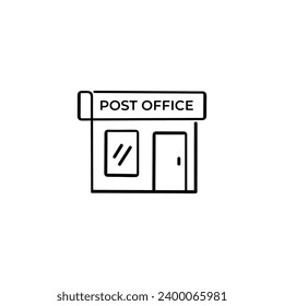 Post Office Line Style Icon Design