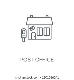 Post Office linear icon. Post Office concept stroke symbol design. Thin graphic elements vector illustration, outline pattern on a white background, eps 10.