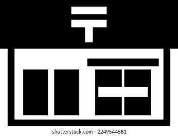 Post office simple illustration icon