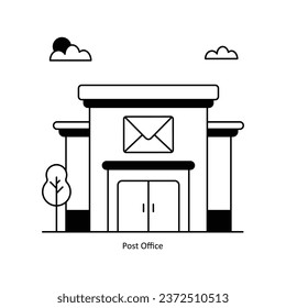 Post Office vector Solid  Design illustration. Symbol on White background EPS 10 File 