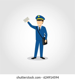 Post Officer Design Vector
