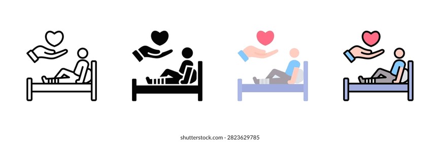 Post Operative Care Icon Pack In Multiple Styles
