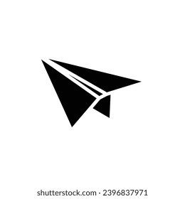 Post Paper Plane Filled Icon Vector Illustration