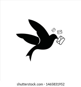 post pigeon logo modern bold simple vector for animal and icon graphic design template idea