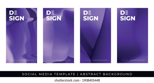 Post portrait templates for social media ads. Ad banner, Promotion banner, abstract background with abstract purple color theme