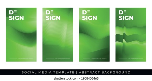 Post portrait templates for social media ads. Ad banner, Promotion banner, abstract background with abstract light green color theme