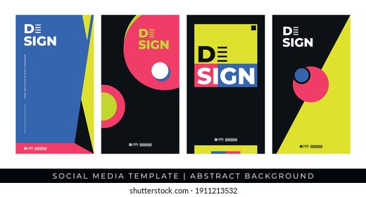 Post portrait templates for social media ads. Ad banner, Promotion banner, abstract background.