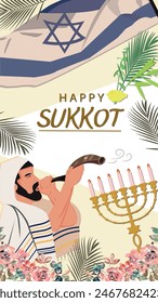 Post, postcard on Instagram Jewish holiday: Sukkot