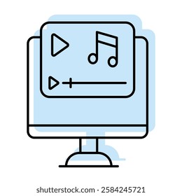 Post Production color shadow line icon outline icon, pixel perfect 