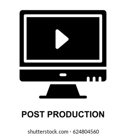 Post Production Glyphs Vector Icon 