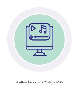 Post Production  line icon, editable vector icon, pixel perfect, illustrator ai file