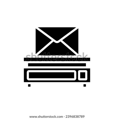 Post Scales Filled Icon Vector Illustration