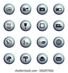 Post service chrome icons for web