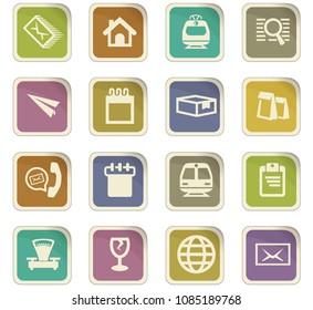 Post service icons set for web sites and user interface