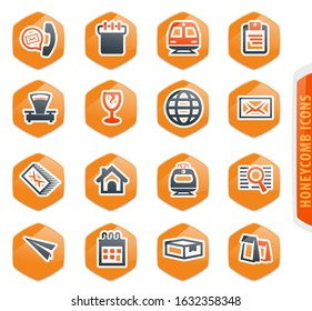 Post service icons set for web sites and user interface