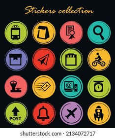 Iconos de servicio de publicación establecidos para sitios web e interfaz de usuario