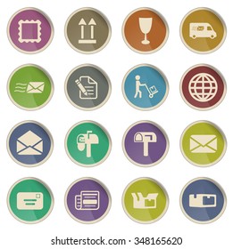 Post service label icons for web
