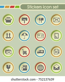post service round sticker icons for your creative ideas