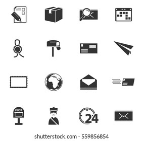 post service vector icons for user interface design