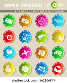 post service vector icons for user interface design