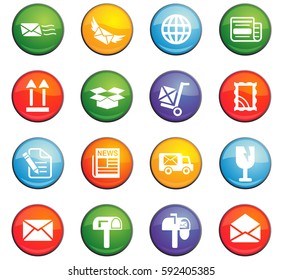 post service vector icons for user interface design