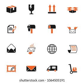 post service vector icons for web and user interface design