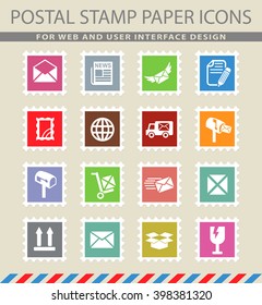 post service web icons for user interface design