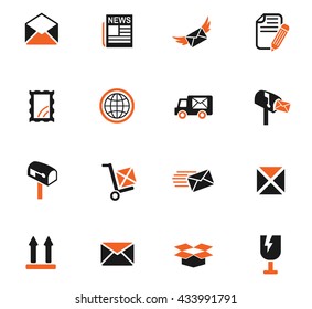 post service web icons for user interface design