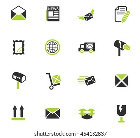 post service web icons for user interface design