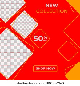 POST SOCIAL MEDIA BENNER TEMPLATE FOR FASHION PROMOTION